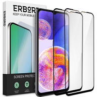 2x Tempered Glass for Samsung Galaxy A23 4G/5G, ERBORD 3D full display