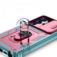 Case for Samsung Galaxy S23 Ultra, CamShield Slide, pink / green