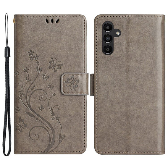 Flip case for Samsung Galaxy A55 5G, Wallet, Butterfly, purple