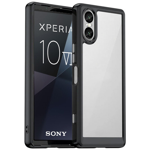 Case for Sony Xperia 10 VI, Fusion Hybrid, transparent / black