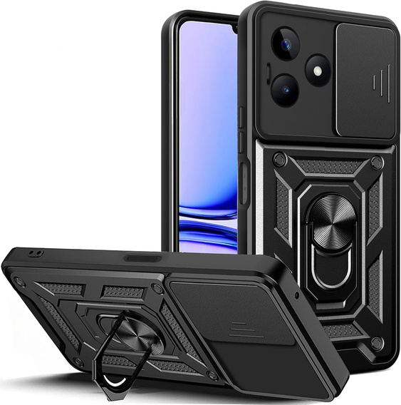 Case for Realme Note 50, CamShield Slide, black