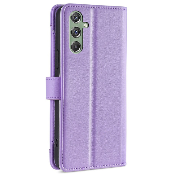Flip case for Samsung Galaxy M34, Wallet Zipper Pocket, purple