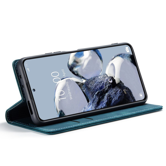 CASEME case for Xiaomi 12T / 12T Pro, Leather Wallet Case, turquoise