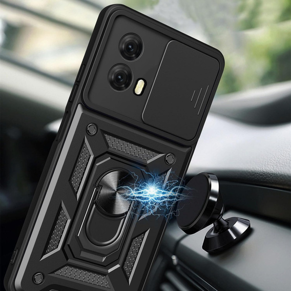 Case for Motorola Moto E14, CamShield Slide, black