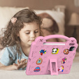 Children's case for iPad 10.9 2022 10 Gen, Cute Patterns, with stand, pink