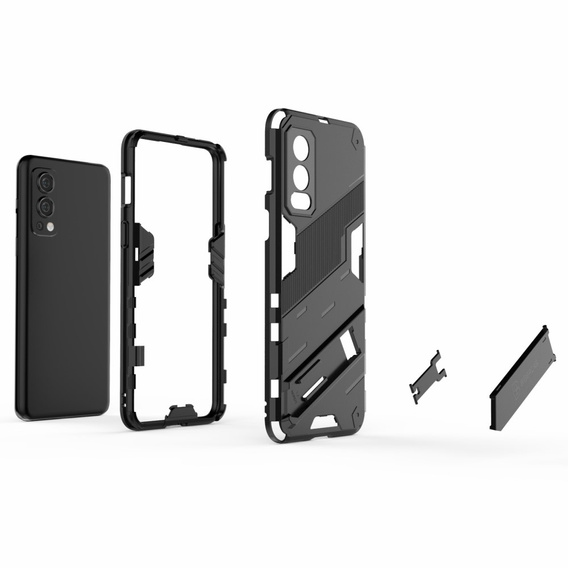 Case for OnePlus Nord 2 5G, Military kickstand, blue
