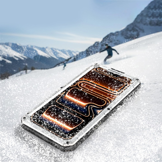 IP68 waterproof case for iPhone 17 Pro, silver