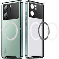 Camera Protection Case for Xiaomi 13T / 13T Pro, CamShield MagSafe, transparent / green