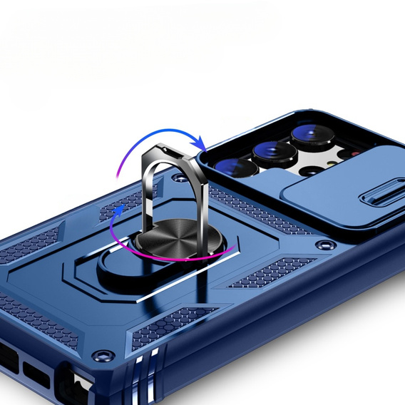 Case for Samsung Galaxy S23 Ultra, CamShield Slide, blue