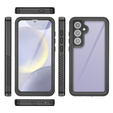 IP68 Waterproof Case for Samsung Galaxy S24 FE, Redpepper, black