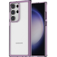 Case for Samsung Galaxy S23 Ultra, Fusion Hybrid, transparent / purple