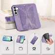 Butterfly flip case for Samsung Galaxy A37 5G, purple