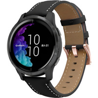 Universal Leather Strap 20mm, Black