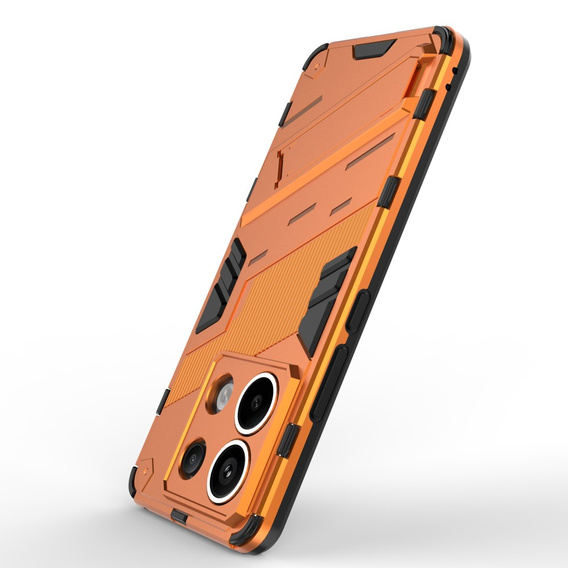 Case for Xiaomi Redmi Note 13 Pro 5G, Military kickstand, orange