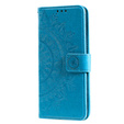 Flip case for Oppo Reno7 5G, Mandala, blue