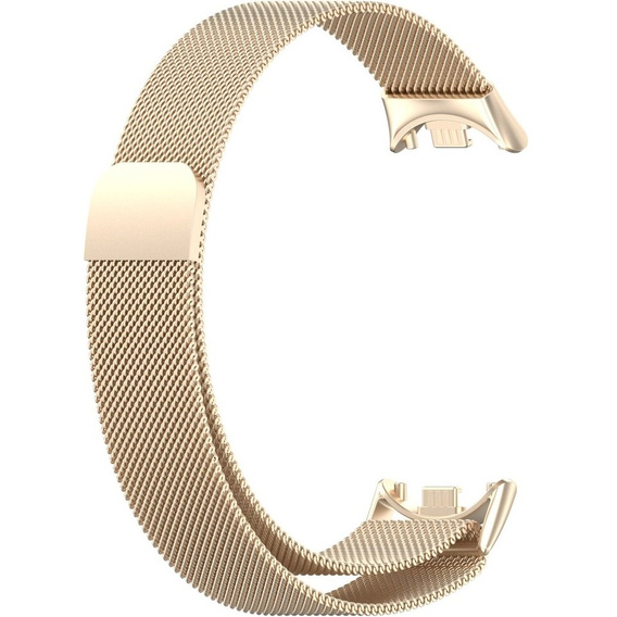 Milanese Bracelet Strap with Case for Xiaomi Smart Band 10 / 9 / 8, champagne