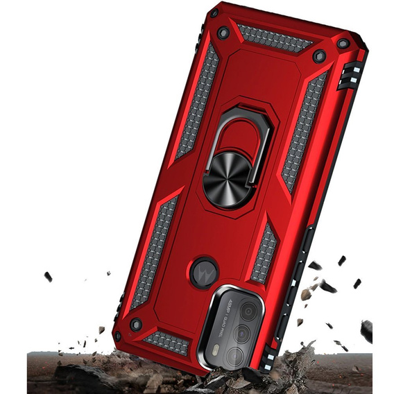 Armor Case for Motorola Moto G50, Nox Case Ring, red
