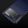 Case for Xiaomi Poco X4 Pro 5G, Carbon, blue