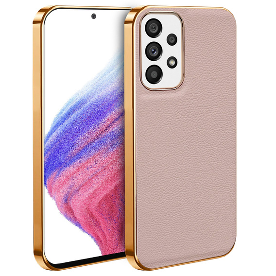 Case for Samsung Galaxy A53 5G, Cowhide Leather, pink