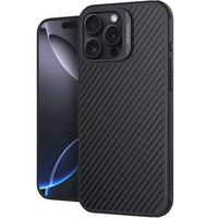 Nillkin Armored Case for iPhone 16 Pro, Carbon Fiber, for Magsafe, black