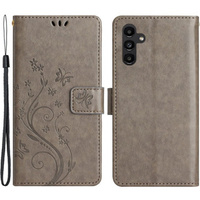 Flip case for Samsung Galaxy A14 4G/5G, Mandala Flower, grey