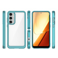 Case for Samsung Galaxy S23 FE, Fusion Hybrid, transparent / blue