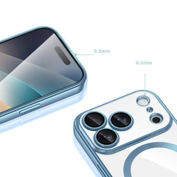 Magnetic case with lens protection for iPhone 17 Pro