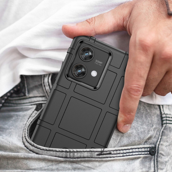 Case for Motorola Edge 40 Neo, Rugged Shield, black