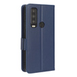 Flip case for Cat S75 5G, Wallet Litchi Magnet, dark blue