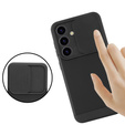 Case for Samsung Galaxy S24, ERBORD CamProtect Slide Camera, black
