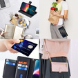 Flip case for Infinix Note 40 Pro, Wallet Zipper Pocket, black
