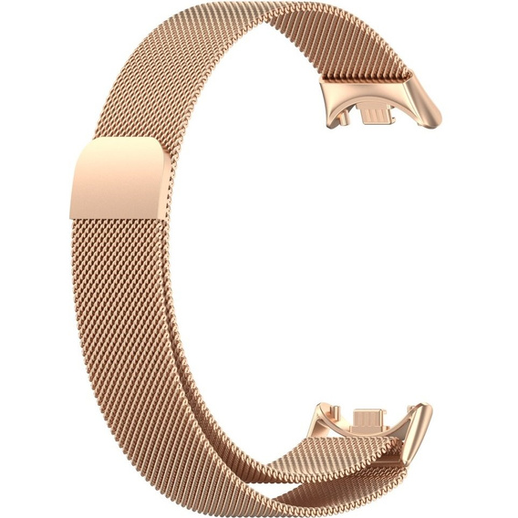Milanese Bracelet Strap with Case for Xiaomi Smart Band 10 / 9 / 8, rose gold