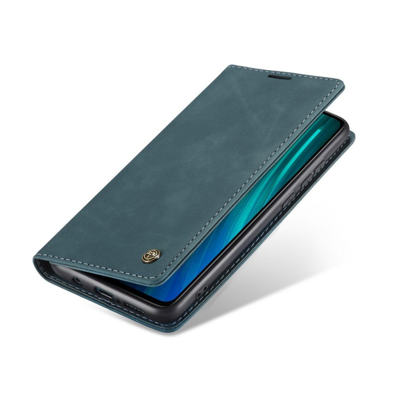CASEME case for Xiaomi Redmi Note 8 Pro, Leather Wallet Case, turquoise