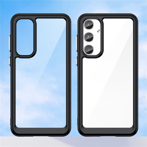 Case for Samsung Galaxy A55 5G, Fusion Hybrid, transparent / black