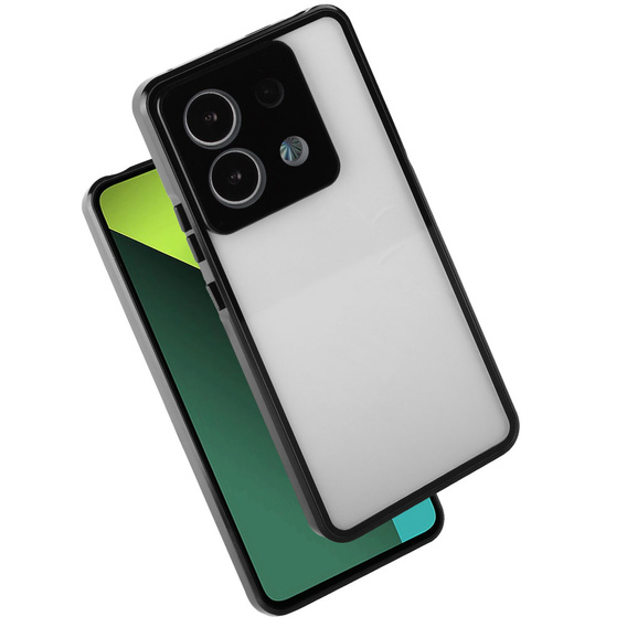 Case for Xiaomi Redmi Note 13 Pro 5G, Magnetic Dual Glass, black