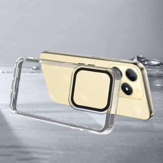 Case for Realme C61, Fusion Hybrid, transparent