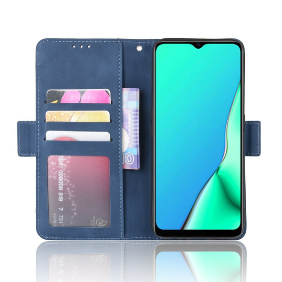 Flip case for Oppo A9 2020/A5 2020, Card Slot, blue