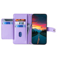Flip case for Infinix Note 40 Pro, Wallet Zipper Pocket, purple