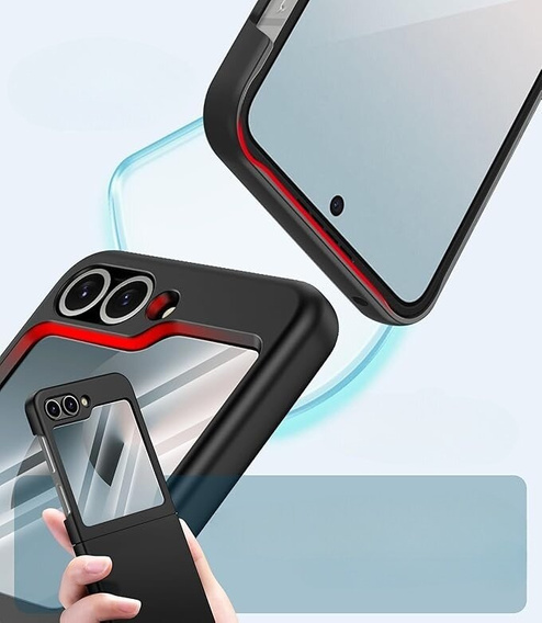 Case for Samsung Galaxy Z Flip7 FE / Z Flip6, PC Case, black
