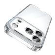Silicone sleeve for iPhone 17 Pro Max, with hard back, transparent