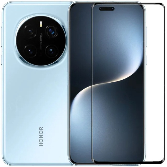 3D Tempered Glass for Honor Magic 7 Pro, black frame