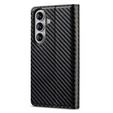 LC.IMEEKE Carbon flip case for Samsung Galaxy A57 5G, black