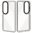 Case for Oppo A60, Fusion Hybrid, transparent / black