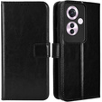 Flip case for Oppo Reno 11F 5G, Crazy Horse Wallet, black