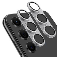 2x ERBORD tempered glass for camera to Samsung Galaxy S24+ Plus, grey