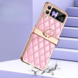 Case for Samsung Galaxy Z Flip 4 5G, Rhombus Grid