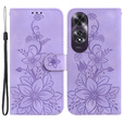 Flip case for Oppo A60, Lily Flower, purple