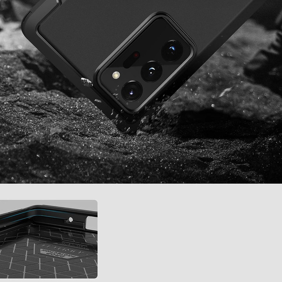 Case for Samsung Galaxy Note 20 Ultra, Suritch Basic (Two Frames), black