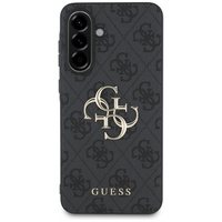 GUESS Case for Samsung Galaxy A56 5G, 4G Big Metal Logo, black