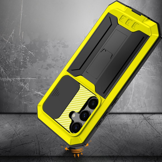Armored case for Samsung Galaxy S25, R-JUST, yellow